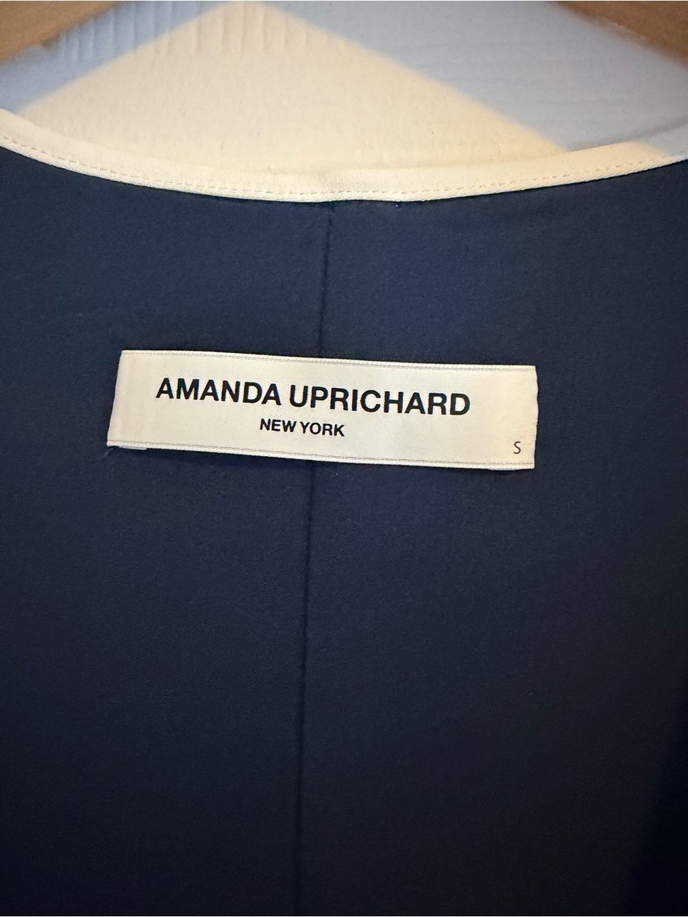 Amanda Uprichard Navy Oxford Dress NWOT - Picture 5 of 10